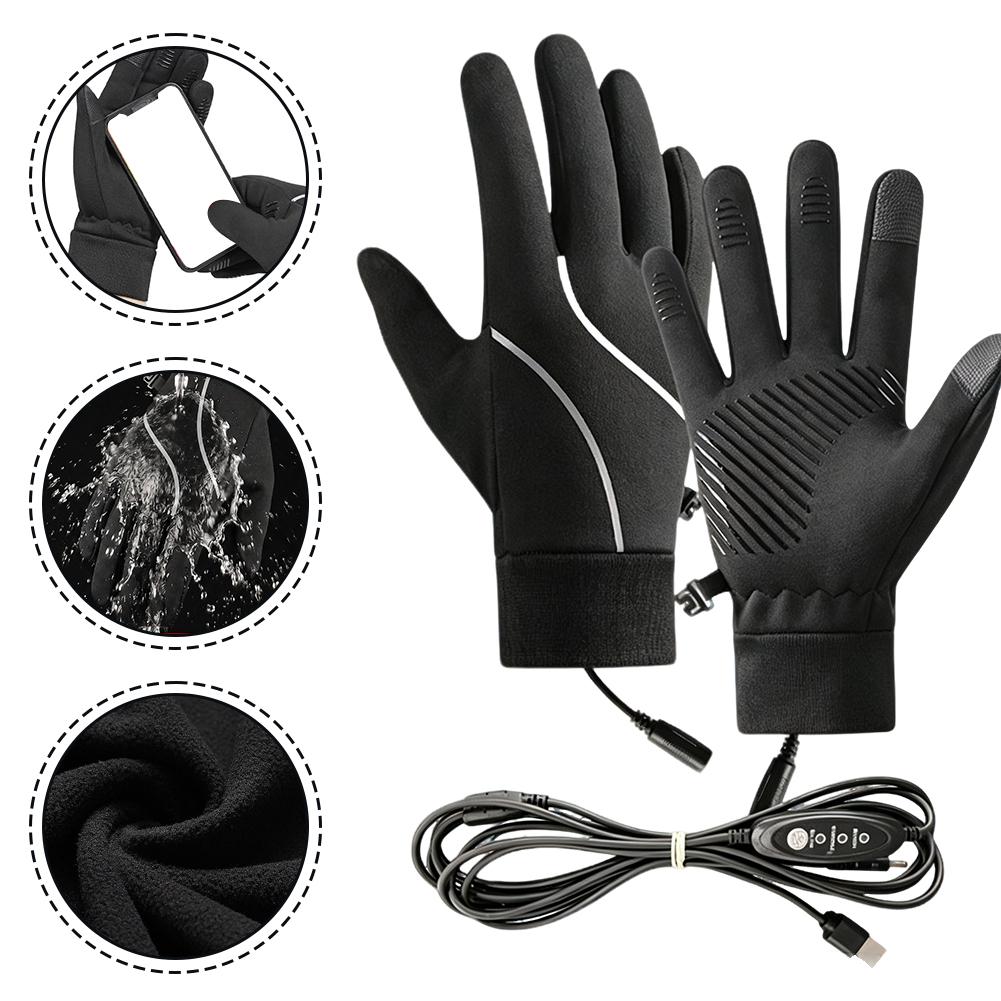 Touch Screen Gloves - Şarj Edilebilir, Isıtmalı Eldivenler: Kışlık, Polar
