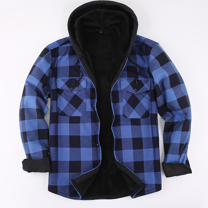 Flannel Shirt Lined - 2023 yeni sonbahar ve kış erkek