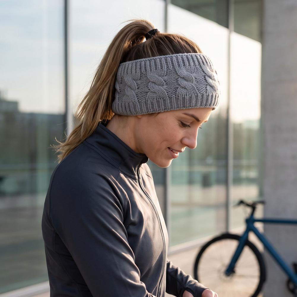 Fleece Ear Warmer Band - Kışlık Sahte Kürk Taç, Kadınlar İçin