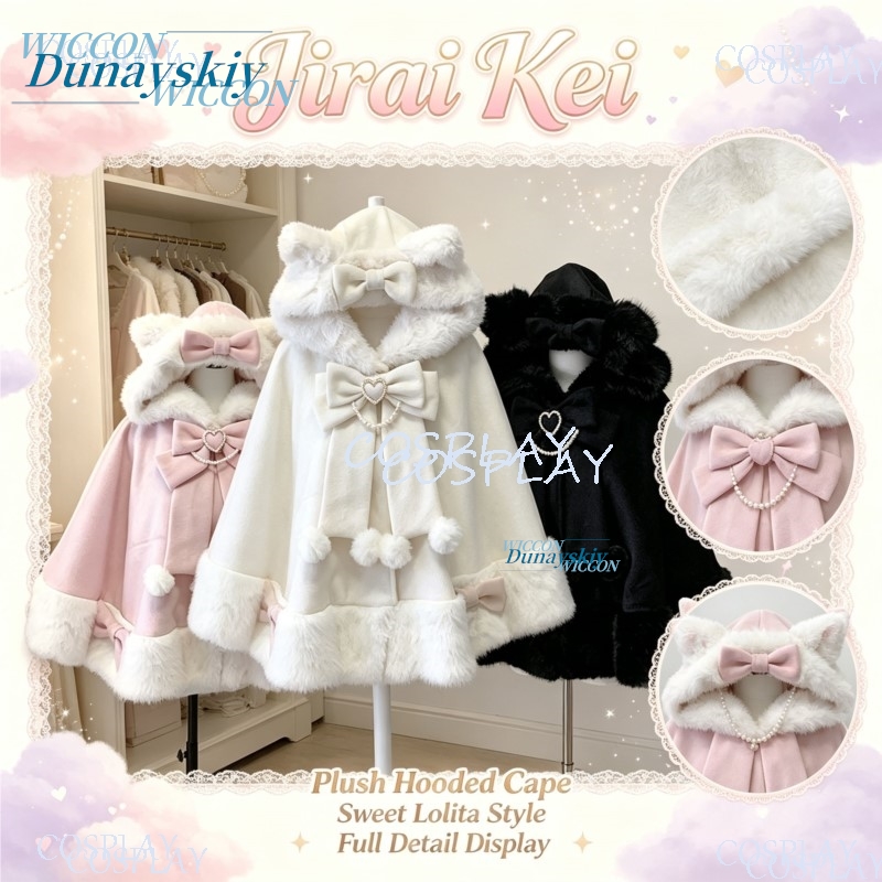 Japon Jirai Kei Lolita Kapüşon - Wool Coat Peacoat incelemesi ve fiyatı