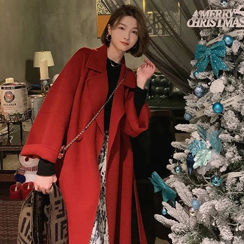Çift Taraflı Kaşmir Büyük Yaka - Wool Coat Peacoat incelemesi ve fiyatı