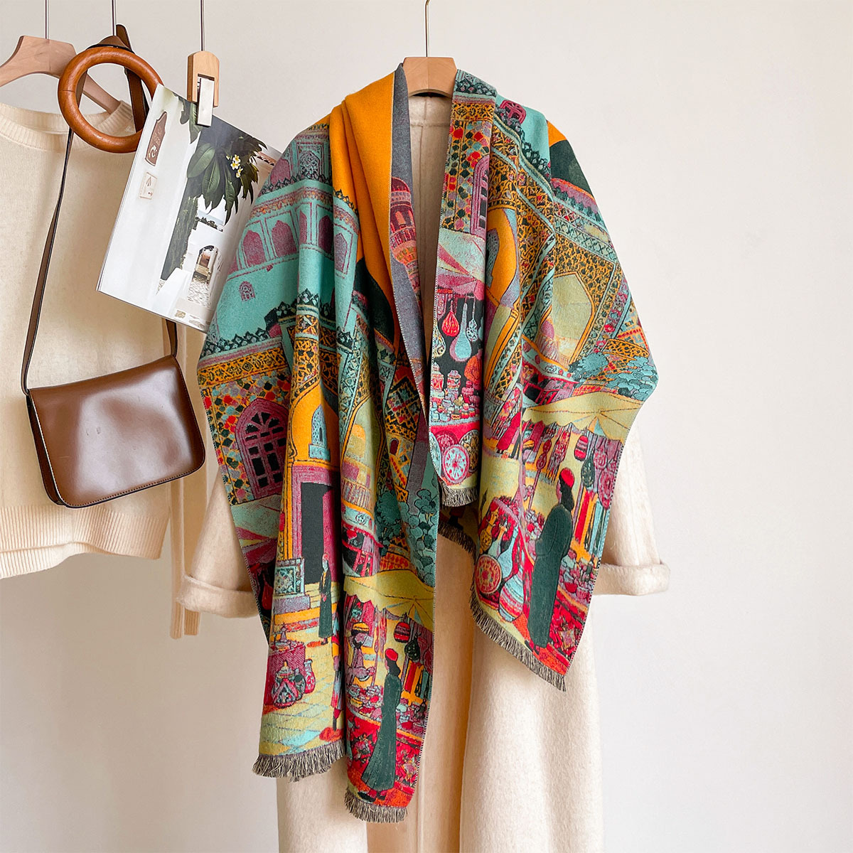 Kadınlar için İmitasyon Kaşmir - Cashmere Pashmina Wrap incelemesi ve fiyatı