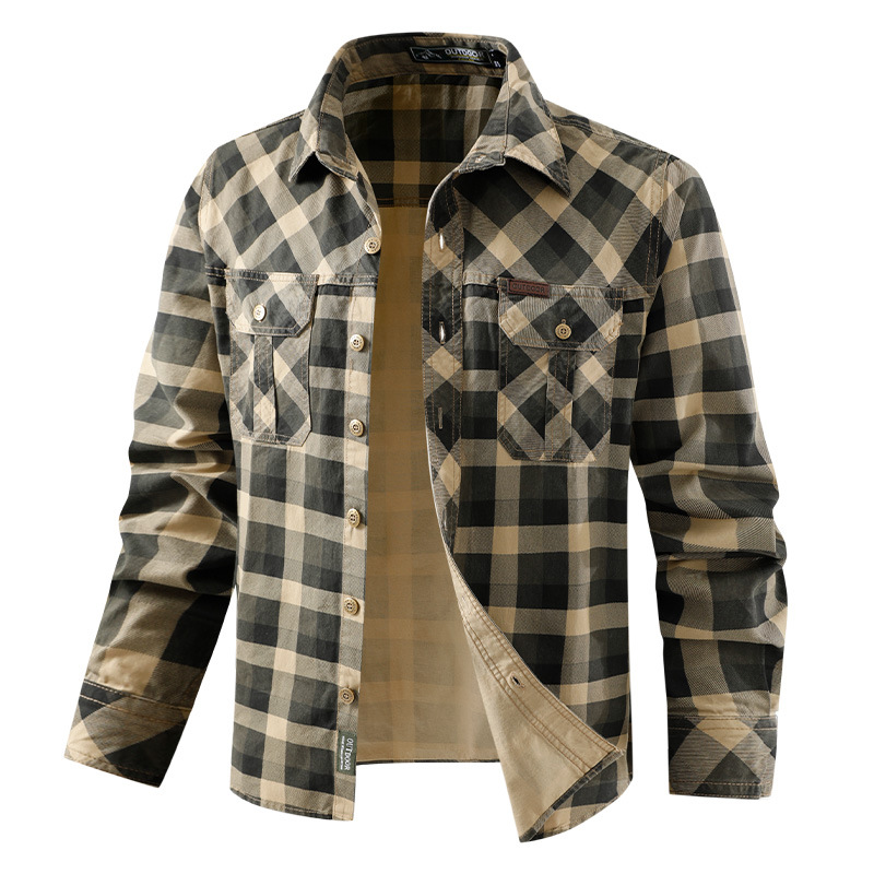 Erkekler Ekose Rahat Gömlekler - Flannel Shirt Lined incelemesi ve fiyatı