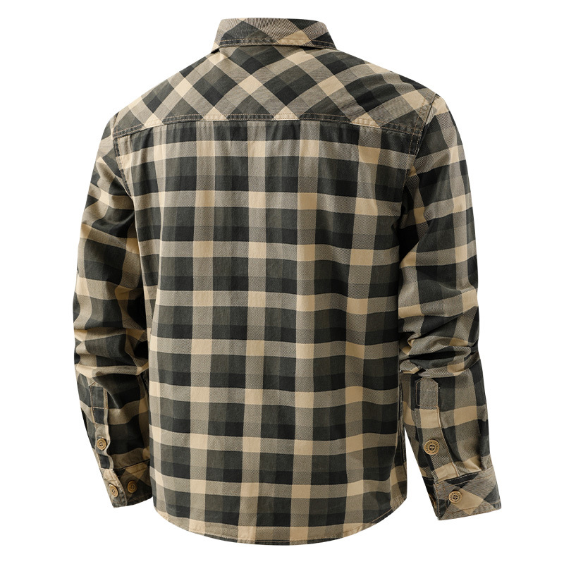 Erkek Retro İş Kıyafeti Ekose  - Flannel Shirt Lined incelemesi ve fiyatı